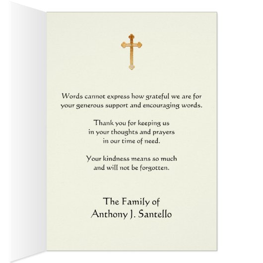 Katholieke MOUNT CARMEL Funeral condoléances (Binnen (Rechts))