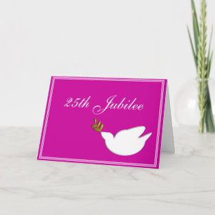 Katholieke non "Silver25th Jubilee" Kaarten en ges