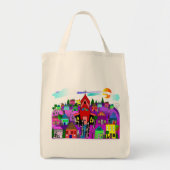 Katholieke nonnen Kunst "Kop naar de kerk" Canvas Tote Bag (Voorkant)