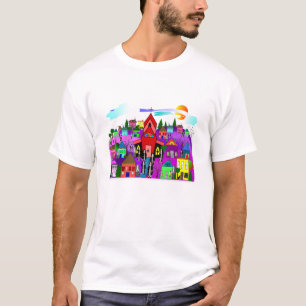 Katholieke nonnen Kunst "Kop naar de kerk" T-shirt