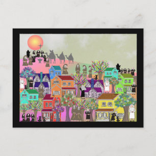 Katholieke Nun- en katholieke Monk-kunstgeschenken Briefkaart