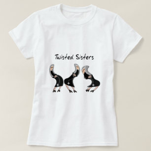 Katholieke Nun Gifts "Twisted Sisters" Design T-shirt
