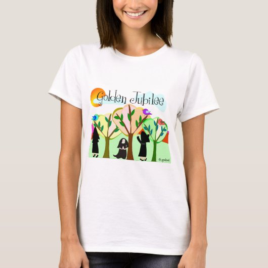 Katholieke Nun Golden Jubilee Gifts T-shirt (Voorkant)
