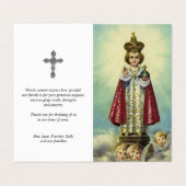 Katholieke Prayer Kaarten | Baby Praag (Buitenkant ongevouwen)