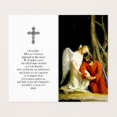 Katholieke Prayer Kaarten | Comforting Angel (Buitenkant ongevouwen)