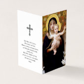 Katholieke Prayer Kaarten | Madonna van Lilies (Buitenkant)