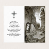 Katholieke Prayer Kaarten | Mary & Jesus Tomb 1 (Buitenkant ongevouwen)