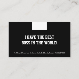 Katholieke priest Black Clergy Collar Religieuze B Visitekaartje