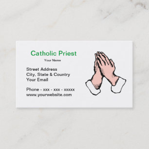 Katholieke Priest Busness Card Visitekaartje