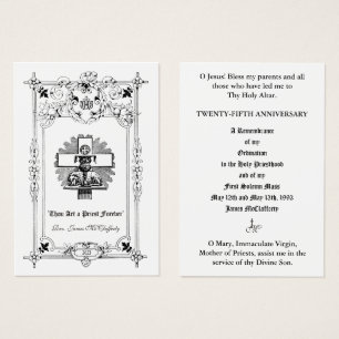 KATHOLIEKE PRIEST JUBILEUM ORDINATION HOLY CARDS VISITEKAARTJE