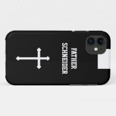 Katholieke priester Black Clergy Collar Religieuze Case-Mate iPhone Case (Achterkant (horizontaal))