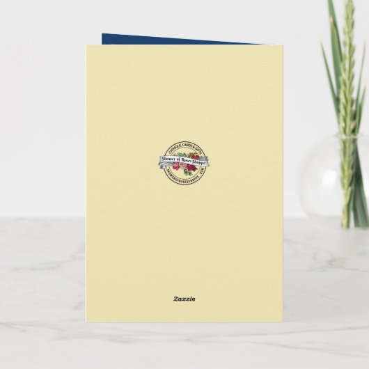 Katholieke priester Valentijnsdag Maagd Maria Feestdagen Kaart (Achterkant)