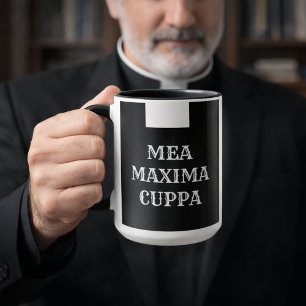 Katholieke priester White Collar LatijnMea Cupp Mok