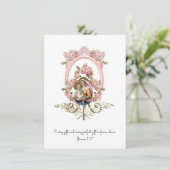 Katholieke Religieuze Baby shower Uitnodiging (Staand voorkant)