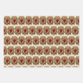 Katholieke Religieuze Heilige Hart Jezus Maagd Mar Inpakpapier Vel (Voorkant)