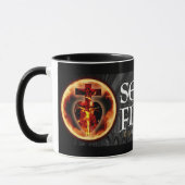 Katholieke religieuze sensus Fidelium Crucifix Mok (Links)