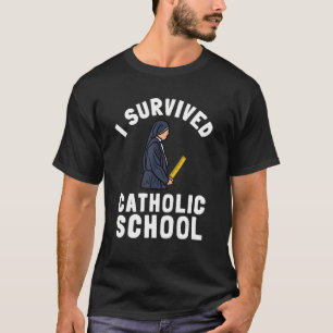 Katholieke School Nun Church Mass and Christelijk T-shirt