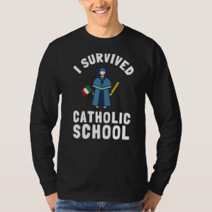 Katholieke School Nun Church Mass and Christelijk T-shirt