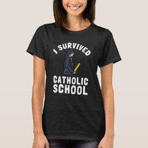 Katholieke School Nun Church Mass and Christelijk T-shirt
