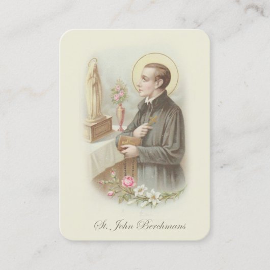 Katholieke St. John Berchmans Altar Boys Prayer Visitekaartje (Voorkant)