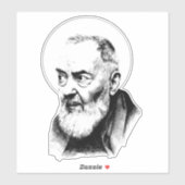 Katholieke St. Padre Pio Capuchin Monk Sticker (Vel)