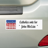 Katholieke stemming1 bumpersticker (Op auto)