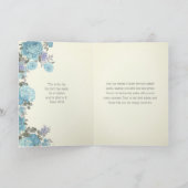 Katholieke steun Aanmoediging Maagd Maria Floral Kaart (Binnen)