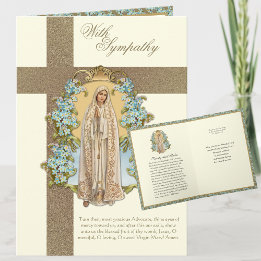 Katholieke sympathie condoleance Maagd Maria Kaart