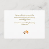 Katholieke Terracotta Roos bruiloft Informatiekaartje (Achterkant)