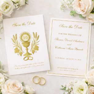 Katholieke Trouw Elegant Save the Date
