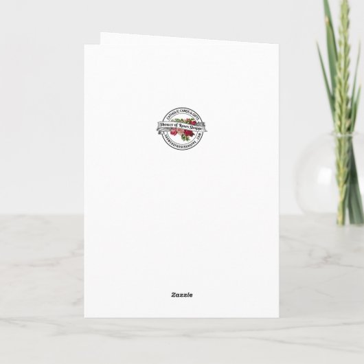 Katholieke verjaardag viering maagd Maria Kaart (Achterkant)
