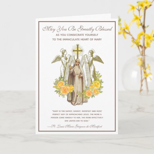 Katholieke Vervolging om Mary Religieuze te bevrij Kaart (Gele Bloem)