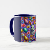 KATHY ~ EASTER BUNNY Oeufs Fleurs ~ Mug (Devant gauche)