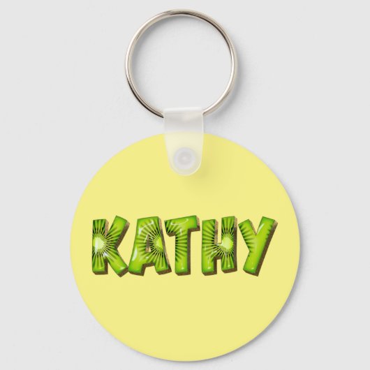 Kathy Name Kiwi Design Porte-clés (Recto)
