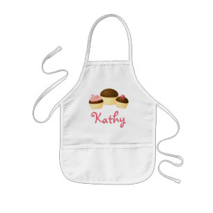 Kathy Personalized Cupcake Apron Kinder Schort