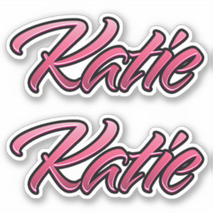 Katie autocollant décoloré rose Stickerset