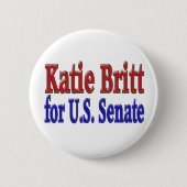 Katie Britt voor Senaat met rode blauwe Button (Voorkant)