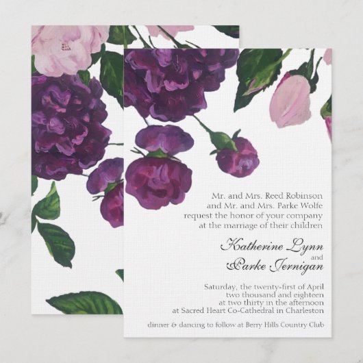 Katie et invitation de PJ (Devant / Derrière)