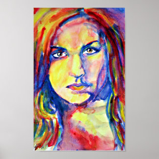 Katie Jo Wiltgen Waterverf Poster schilderen Afdru