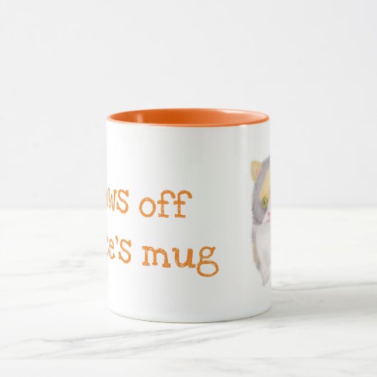 Katie kitten schattige gepersonaliseerde mug mok (Midden)