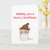 Katie kitten vous souhaite une joyeuse carte de No (Fleur jaune)