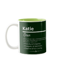 Katie Personalized Girl Name Meaning Coffee Mug