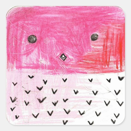 Katie : Sticker Carré (Devant)