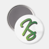 Katie Stodder - Aimant rond (blanc) (Recto/Verso)