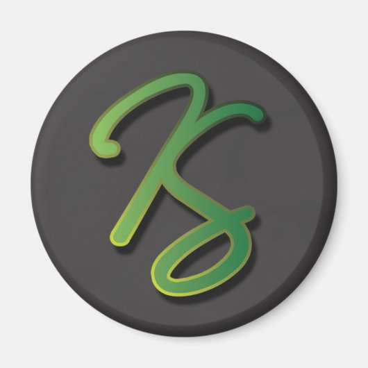 Katie Stodder - Ronde Magneet (zwart) (Voorkant)