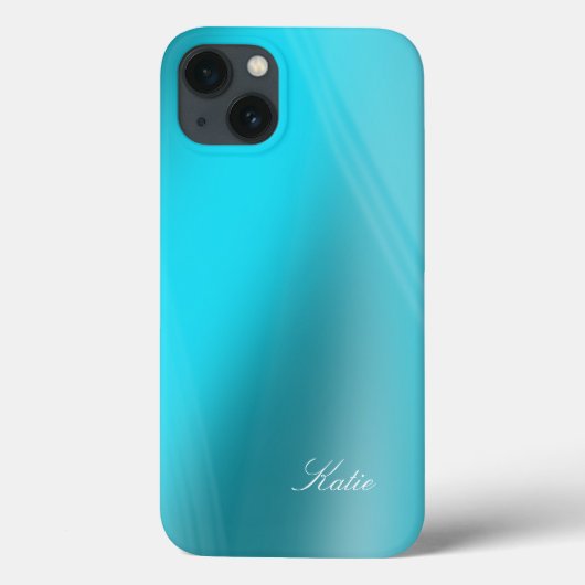 Katie - Turquoise Shades met Jouw naam Sjabloon C Case-Mate iPhone Case (Achterkant)