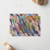 Katie's artwork #1 - Note Kaart Notitiekaartje (Voorkant / Achterkant in situ)