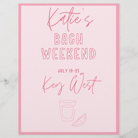 Katie's Bach Weekend Events (Voorkant)