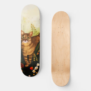 katje in de bloeiende tuinlijke Waterverf Skateboard
