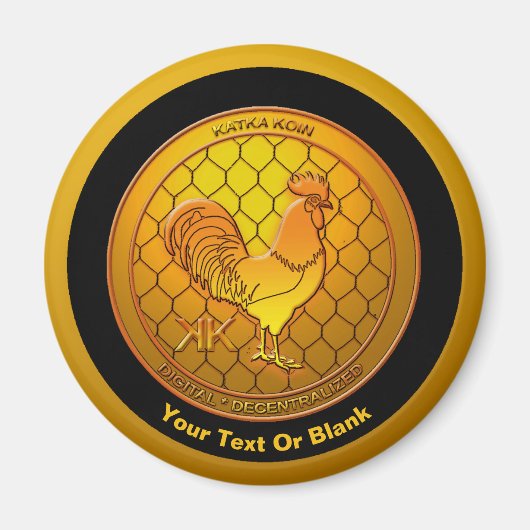 KatkaKoin Cryptocurrency ICO Magneet (Voorkant)